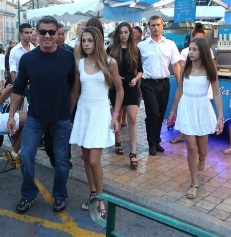 Sasha czack became the first mrs. Sylvester Stallone & Family On Vacation In France in 2020 ...