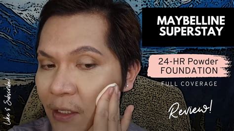 Best full coverage foundation ever?! MAYBELLINE SUPERSTAY 24-HR POWDER FOUNDATION FULL COVERAGE ...