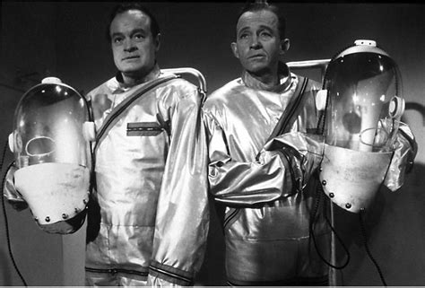 Crosby in hospital/if i knew you were coming i'd have baked a cake. Bing Crosby and Bob Hope wearing space suits Photo Print ...
