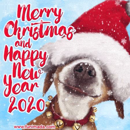 Merry christmas and happy new year 2020 gif animated 1 ...