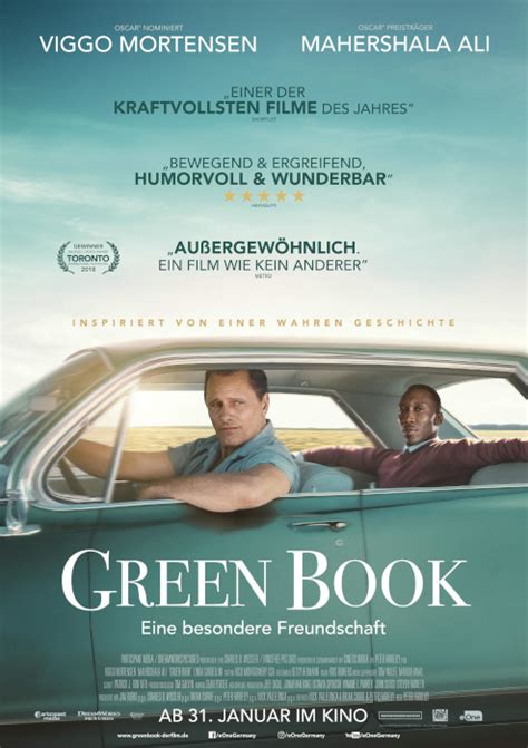 Nov 16, 2018 · green book: Filmplakat: Green Book - Eine besondere Freundschaft (2018 ...