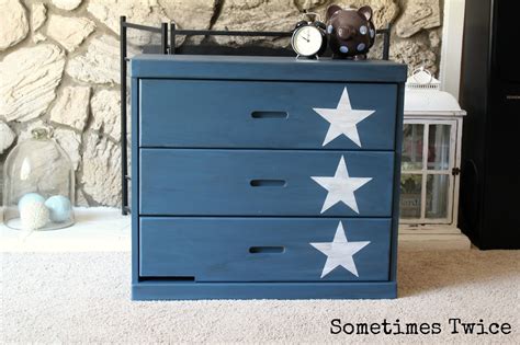 I restyled this lingerie dresser using color (annie sloan duck egg blue) and hobby lobby hardware. Sometimes Twice...: Small Navy Dresser