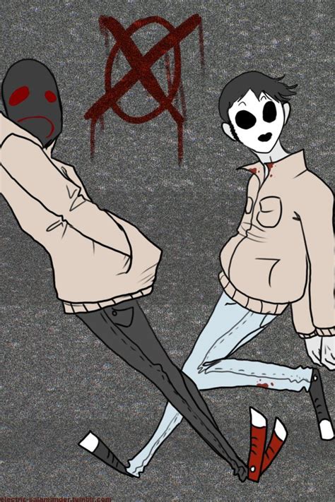 81 notes aug 6th, 2018. hooded and masked by MoMoCookie | Creepypasta, Creepy, Yandere