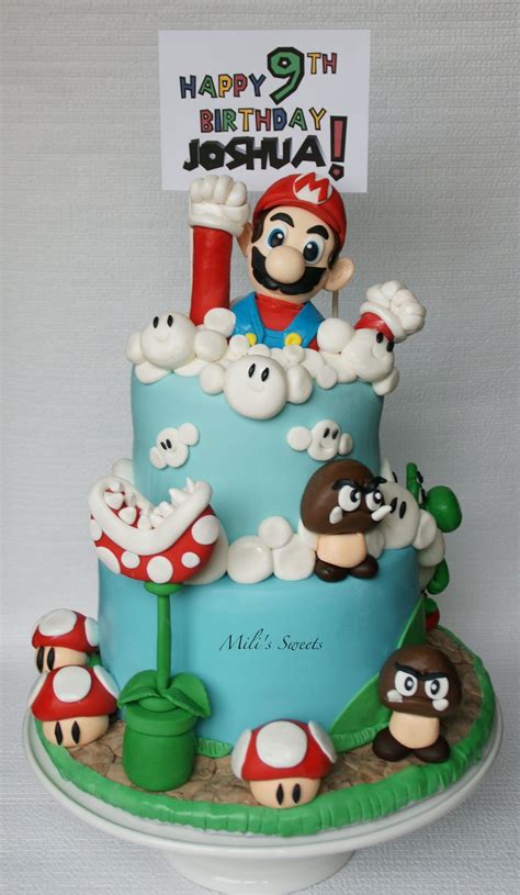 This amazing super mario bros. Mario Bros fondant decorations by Mili's Sweets | Fondant ...