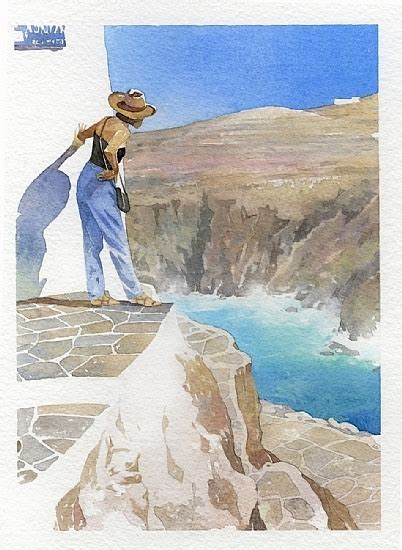 Each numbered a size is exactly half the size of the previous one. Musings on Art (marla - sifnos Medium: Watercolor on Paper ...