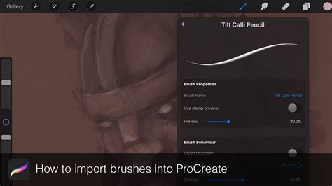 And while the brushes that come with the program work really well, there are also tons of brushes online that you can add to your brush library. Import Brushes into ProCreate from your computer - YouTube