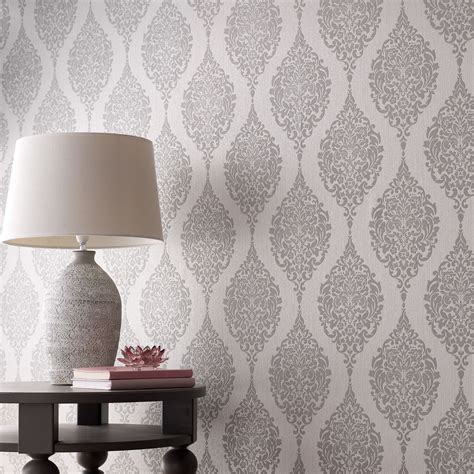 We have found that the type of bedroom wallpaper a person picks out will directly reflect his or her's personality. Luna Grey | Graham & Brown