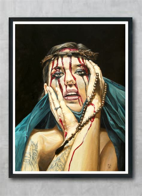 Giclee printing relies on better inks. 'Losing My Religion: Denial' - Contemporary Giclee Print ...