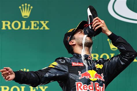 1,923 likes · 69 talking about this. Daniel Ricciardo did a 'shoey' to celebrate finishing 2nd ...