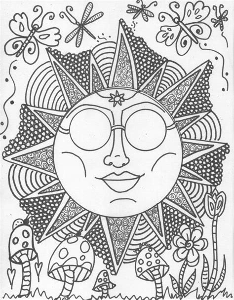 Moon and stars coloring pages printable. Pin by livia strat on Peace Love Art | Coloring pages ...