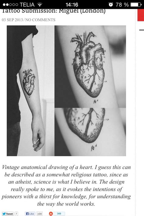 We publish celebrity interviews, album reviews, artist profiles, blogs, videos, tattoo pictures, and more. Anatomic Heart | Tattoos, Heart tattoo, Body art tattoos