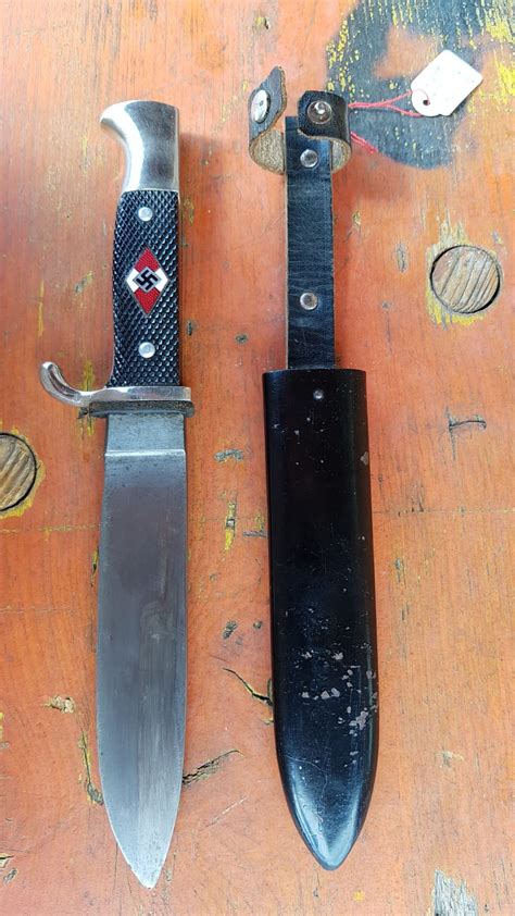 It existed from 1922 to 1945. Hitlerjugend Dolch Blut / Wittmann Antique Militaria Hitler Youth Knives Hitlerjugend Fahrtenmesser