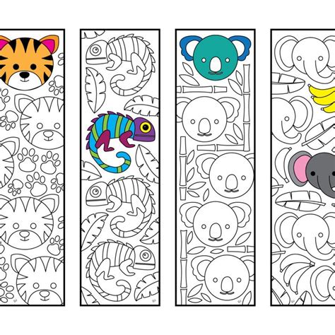Download zentangle sourcebook ebook pdf or read online books in pdf, epub, and mobi format. Cute Jungle Animal Bookmarks - PDF Zentangle Coloring Page | Coloring pages, Coloring bookmarks ...