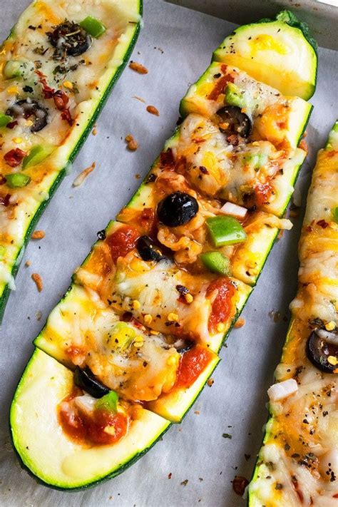 This recipe is a great way to use up all that summer zucchini! The best, healthy, low carb, quick and easy pizza stuffed ...