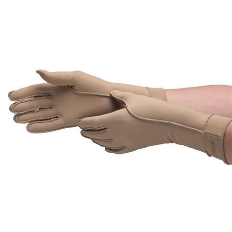 Isotoner therapeutic gloves, pair of new medium, full finger a25844 camel color. Isotoner Full Finger Therapeutic Gloves | OPC Health