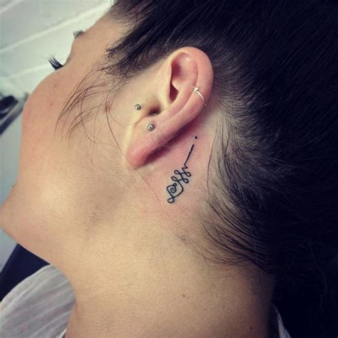 If you have a love for sailing or anything aquatic, then you are sure to adore this design. 30+ Charming Behind the Ear tattoos for Ladies in 2020 ...