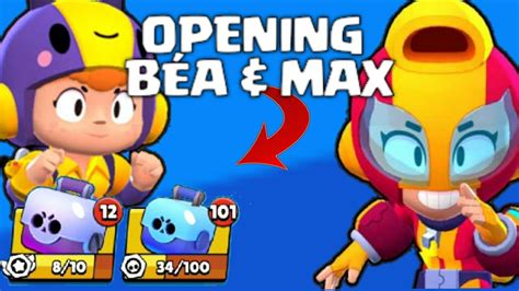 I think this fits here? Brawl Stars - OPENING POUR DÉBLOQUER BÉA ET MAX! - YouTube