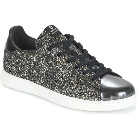 Vous trouverez forcément chaussure à votre pied. Victoria DEPORTIVO BASKET GLITTER Noir - Chaussure pas ...