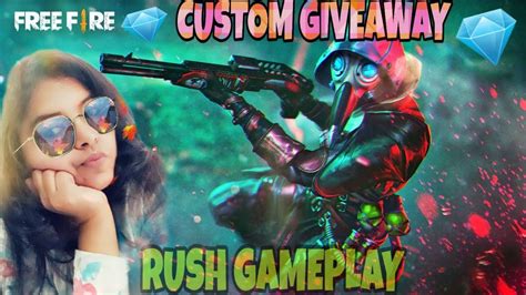To join our specific custom. LIVE🔴 ENJOY FREE FIRE CUSTOM RUSH GAME PLAY 🔴 - YouTube