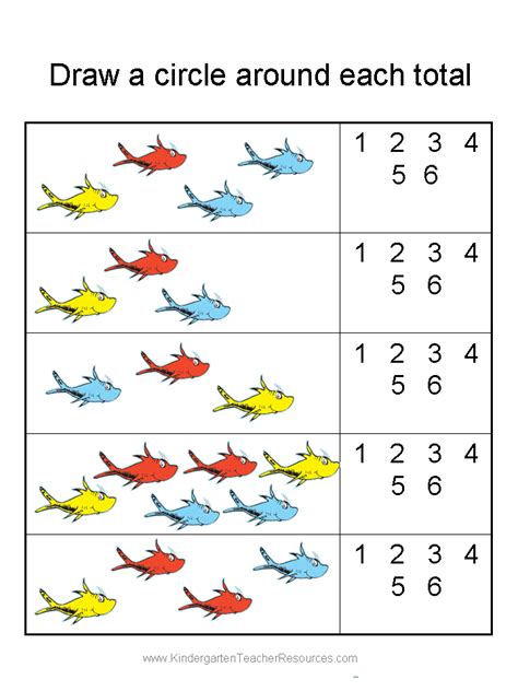 This coloring math worksheet helps your third grader conceptualize counting and multiplying by 2. Free Dr Seuss Math Activities