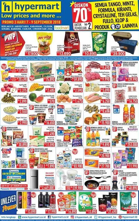 Anda bisa melihat pada promo hypermart minggu ini yang sudah dirilis, dimana katalog tersebut memiliki banyak produk bahan pokok yang. Promo Hypermart minggu ini untuk periode 7 - 9 September ...