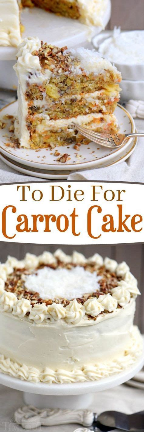 These easy dessert recipes make eating well with diabetes a little sweeter. This To Die For Carrot Cake receives rave reviews for it's ...