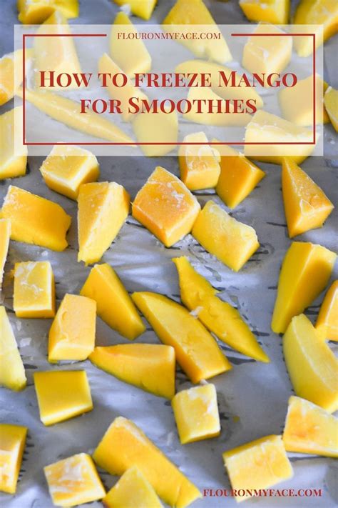 Mangoes that are spoiling will typically become very soft, develop dark spots and start to ooze; How To Freeze Mango - Flour On My Face
