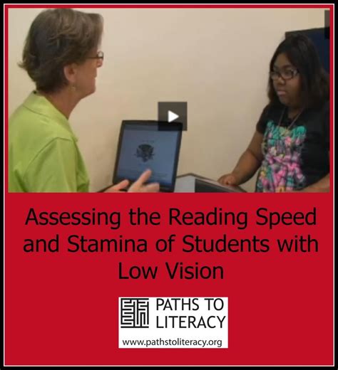 Assessing the Reading Speed and Stamina of Students with Low Vision | Visually impaired students ...