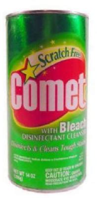 It can be used on ceramic tiles if wiped off immediately after applying. Comet 14 OZ Powder Cleanser With Chlorinol For Bleaching ...