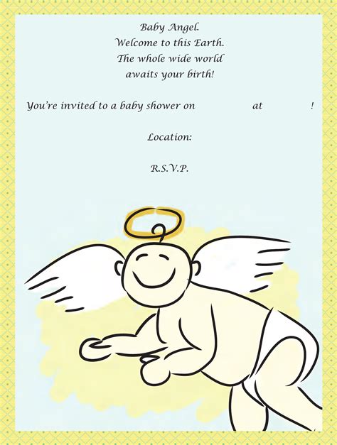 Maybe you would like to learn more about one of these? Angel Poem Baby Shower Invitation Template Free Download