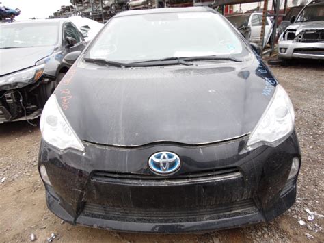 Black side windows trim and black front windshield trim. 2012 TOYOTA PRIUS C BLACK 1.5L AT Z17757 - RANCHO TOYOTA RECYCLING