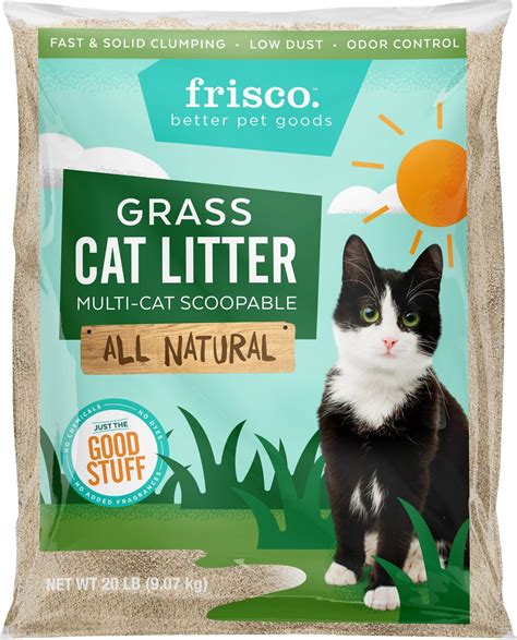 Fill the second litter box with the cat litter alternative. Frisco All Natural Grass Clumping Cat Litter is a great ...