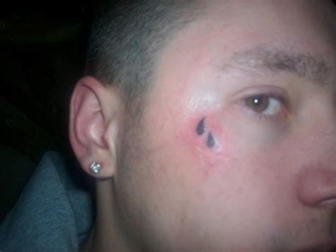 This symbol is best to describe the early commencement of face tattoo and especially the under the eye tattoo. Superb Pictures of Unusual Teardrop Tattoos - WPJuices