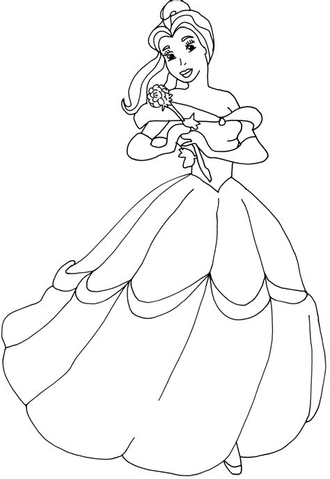 40+ princess belle coloring pages for printing and coloring. Princess Belle Coloring Page - Coloring Home