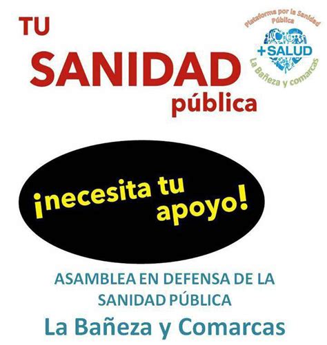 Consejos y respuestas de expertos en sanidad pública. Apoyamos la Plataforma por una Sanidad Pública en La ...