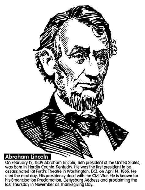 Abraham lincolns goal coloring page. Abraham Lincoln Coloring Pages - Best Coloring Pages For Kids