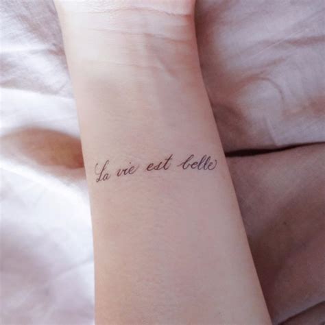 Share our service in any social network, to activate all the fonts. Calligraphy · Watercolor · La Vie est Belle #beautytatoos ...