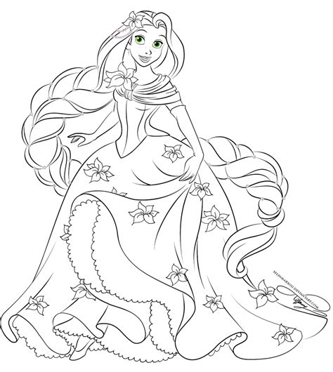Snow white princess coloring pages. Disney Princesses LineArt favourites by JeanUchiha18 on ...