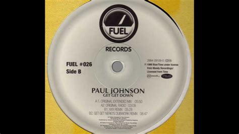 Becoming an international house hit, it was still played in clubs years after it's initial release, and, in all likelihood, is still out there being played now. Paul Johnson - Get Get Down (Original Extended Mix) - YouTube