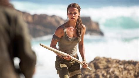A first look at tomb raider's rebooted style. Alicia Vikander Slays as Lara Croft in 'Tomb Raider ...