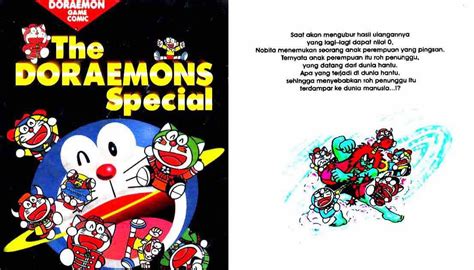 The comic, which features a robotic cat named doraemon encouraging a boy named nobita. Doraemon - Komik-ebook shop