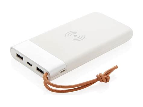 Charge the power bank as you need it, regardless of whether the external battery still has capacity or not. Aria powerbank met draadloos laden - 8.000 mAh ...