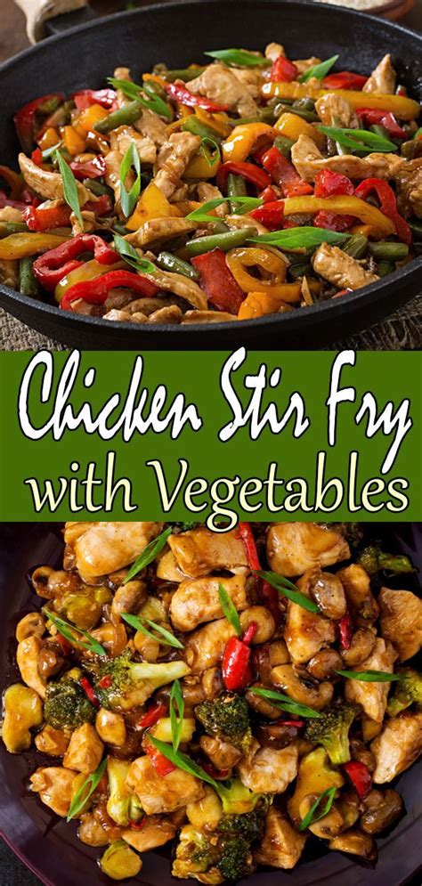 After about 5 minutes of cooking, add the chicken broth/ cornstarch mixture, and stir continuously until boiling and veggies are tender. Easy Chicken Stir Fry | Recipe | Stir fry recipes chicken ...