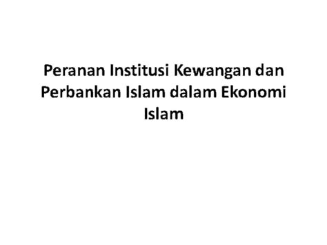 Dalam bidang keuangan, mahasiswa akan didik bagaimana melihat berbagai kesempatan untuk mengambil langkah investasi. (PDF) Peranan Institusi Kewangan dan Perbankan Islam dalam ...