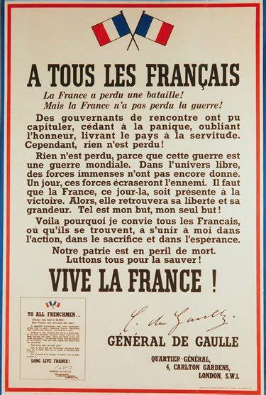 Il y a 80 ans, depuis londres le général de gaulle lançait l'appel du 18 juin. Parole de citoyen: Appel du 18 juin 1940