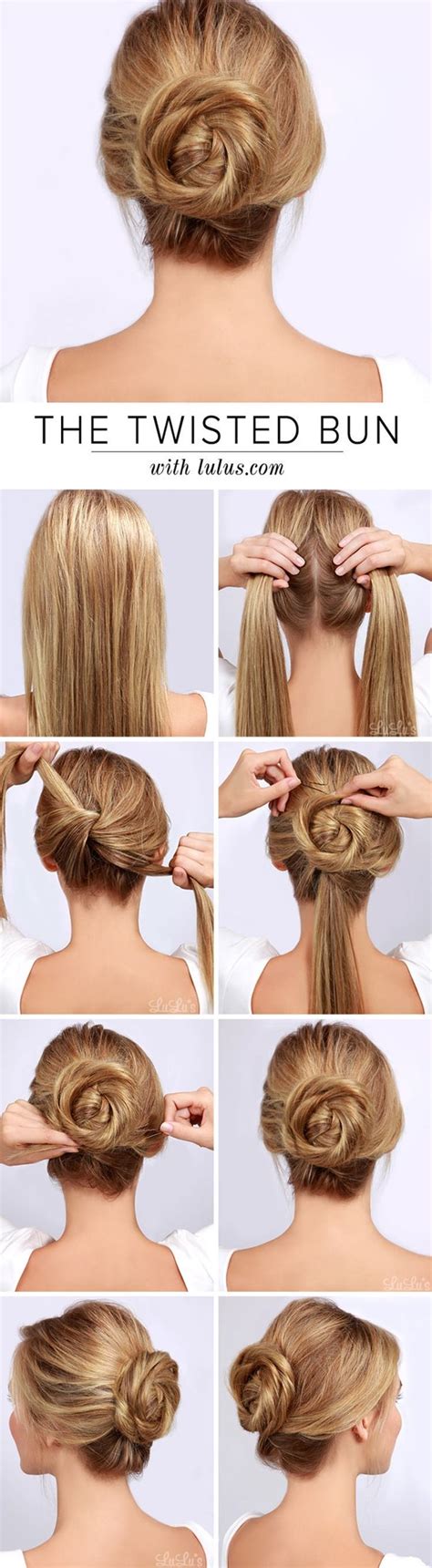And it keeps all the hair tucked in and out of your face. 101 Cute & Easy Bun Hairstyles for Long Hair and Medium Hair