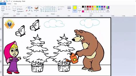 Gambar mewarnai masha and the bear untuk anak paud dan tk. Tutorial Mewarnai Masha TK B - YouTube