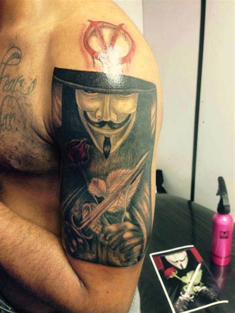 Free shipping on orders over $25 shipped by amazon. V for Vendetta Tattoo