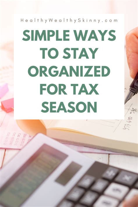 Are credit card statements sufficient for sales tax deductions. Ways to Stay Organized for Tax Season - Healthy Wealthy Skinny | Tax season, Receipt ...