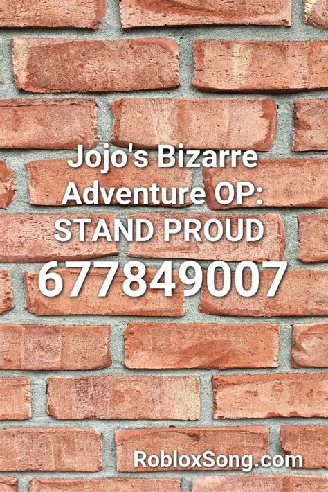 Jojo's bizarre adventure is arcade game. Jojo's Bizarre Adventure Op: Stand Proud Roblox ID ...